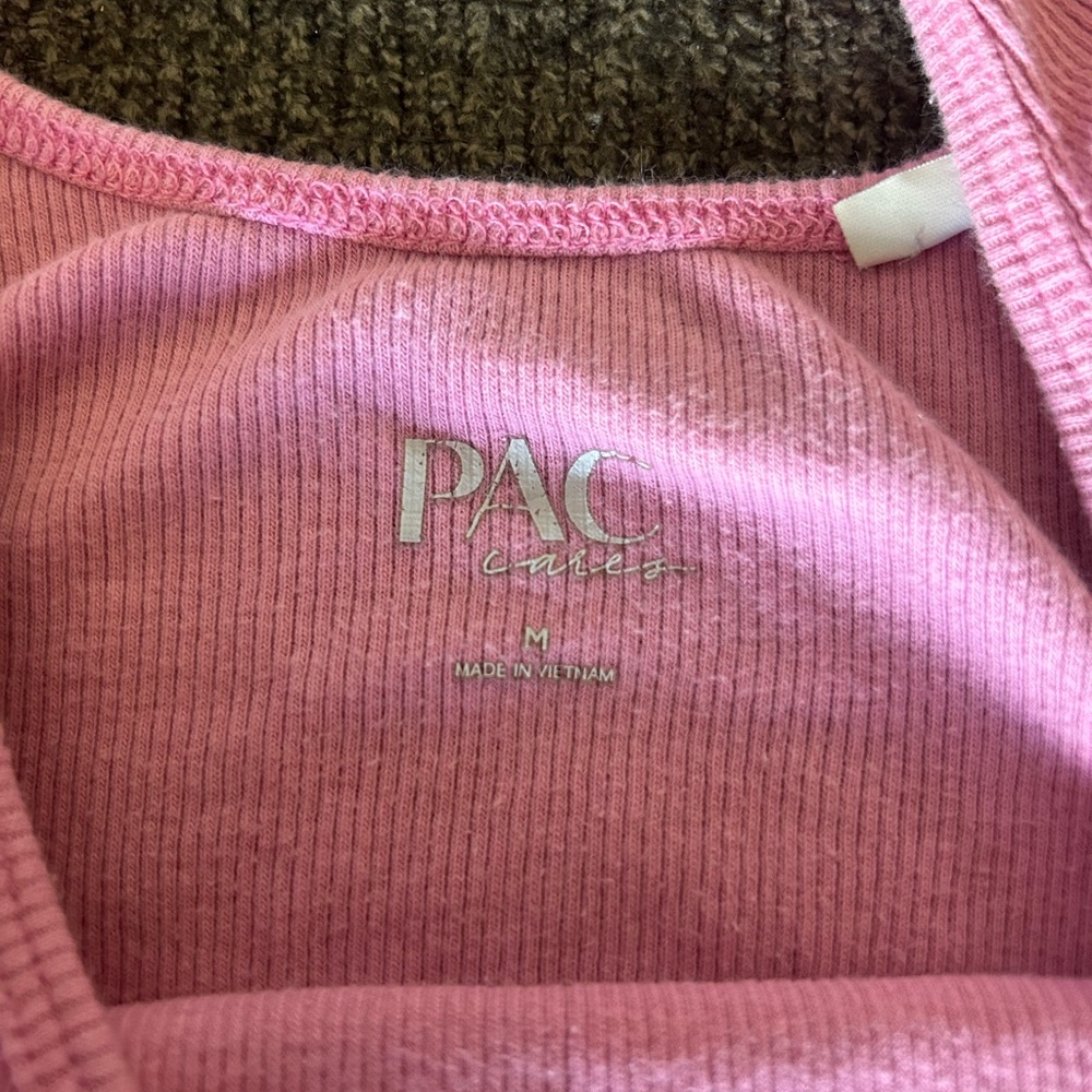 Pink Ribbed Tank Top - Picture 2 of 3